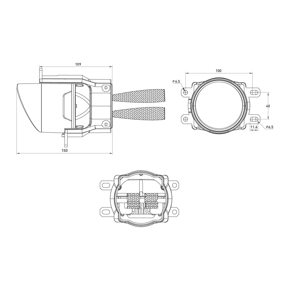 MTF | FL44K55T | ПТФ линза 5500K КОМП. 2 ШТ.| 4