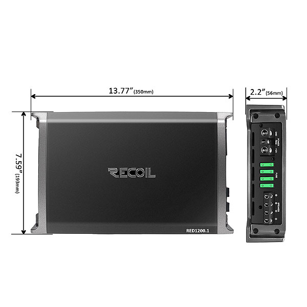 Recoil | RED1200.1 | 1-х канальный усил., 1х550/900/1250W | 5