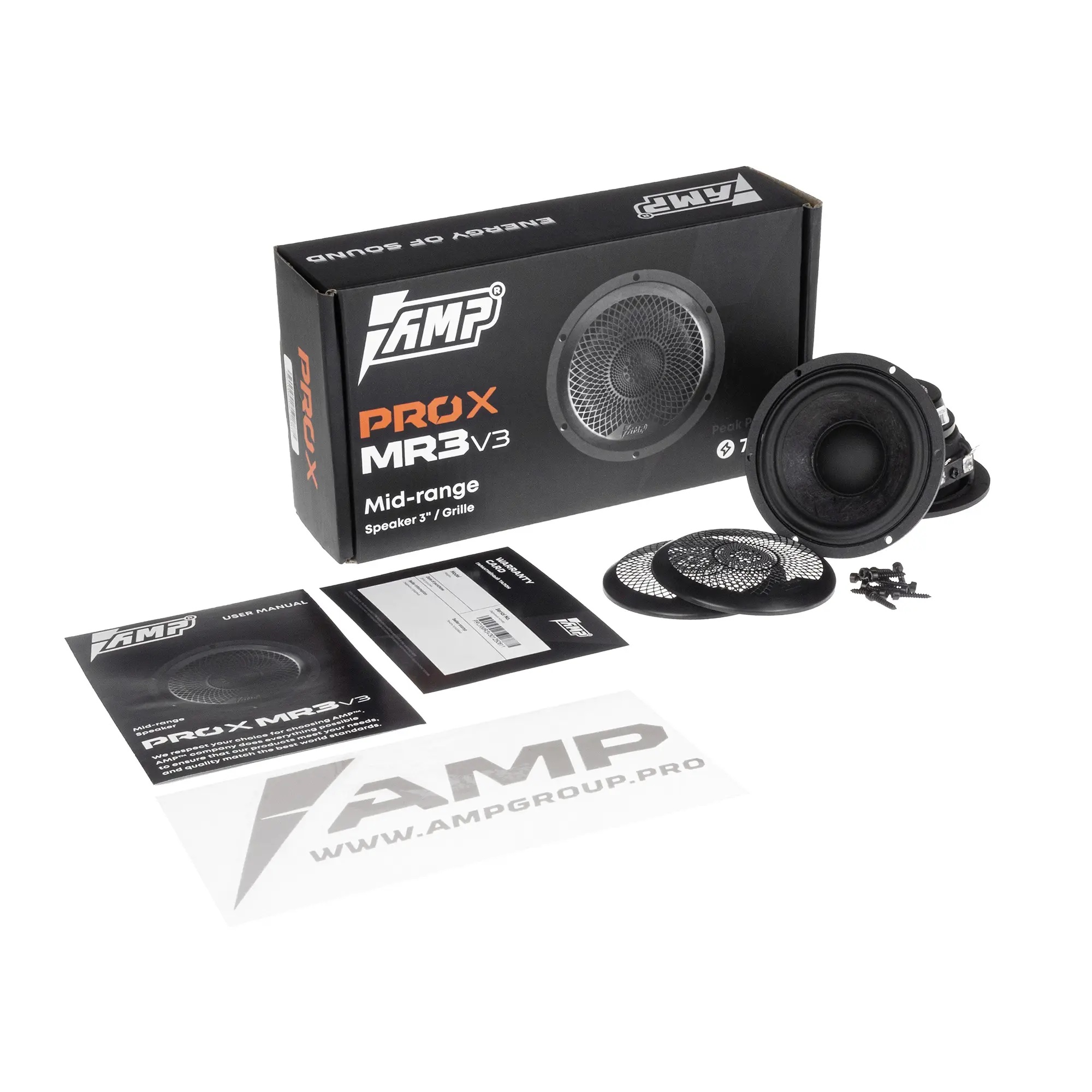 AMP | PRO X MR3 V3  | 3" среднечастотный. неодим 35Вт/80Вт| 9