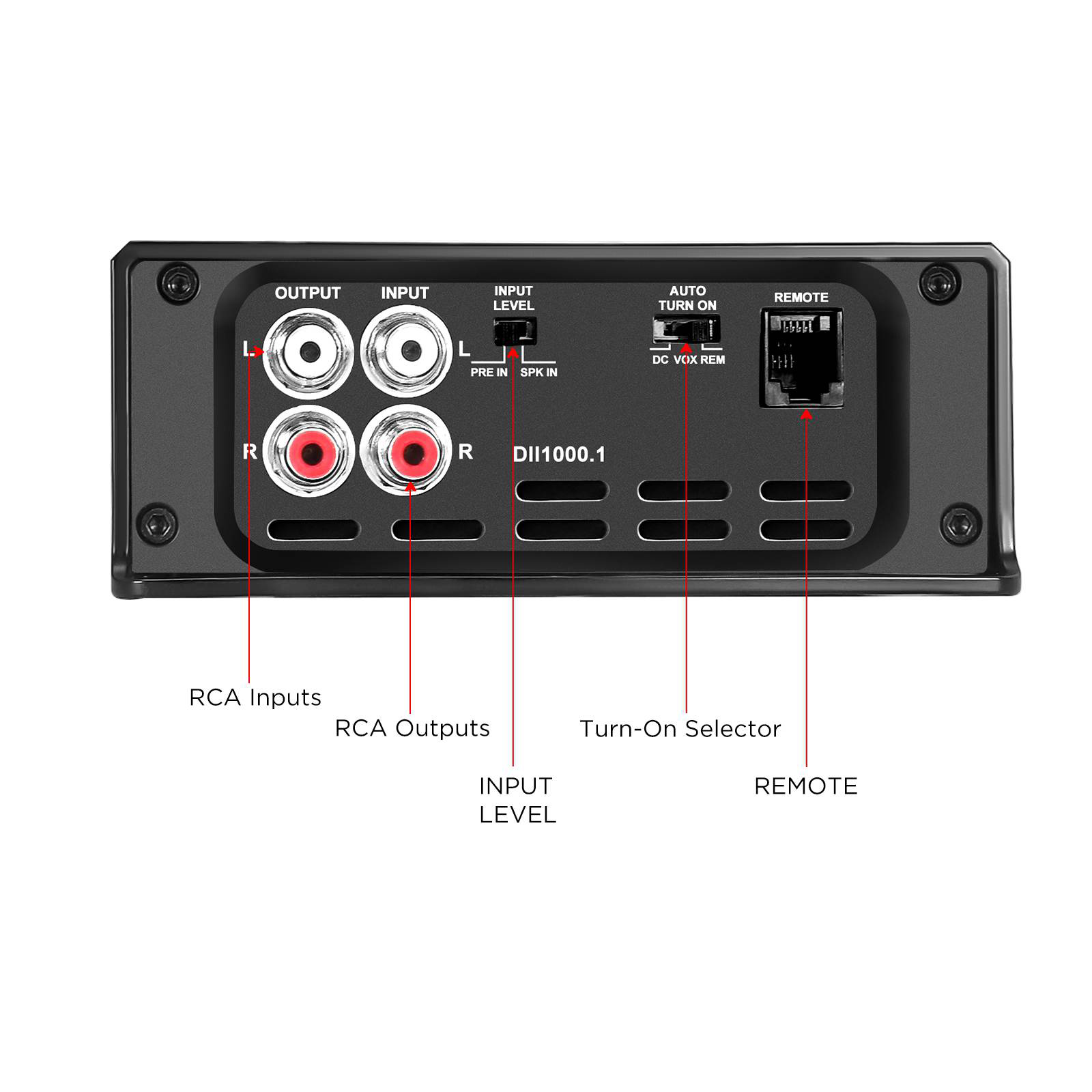 Recoil | DII1000.1 | 1-х канальный усил., 1х550/1000/min2Om, mini | 5