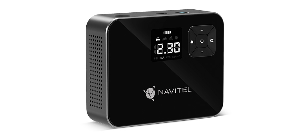 NAVITEL | AIR 15 AL | Компрессор, Li-ion аккумулятор 2000 мАп, 15 л/мин, 120PSI / 8,27 ат | 2