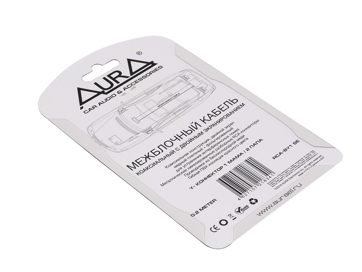 AurA | RCA-BY1 SE  | Y-кабель 0.2 метра, 1 мама/2 папы, 2 ШТ., бескислородная медь (OFC) | превью 3