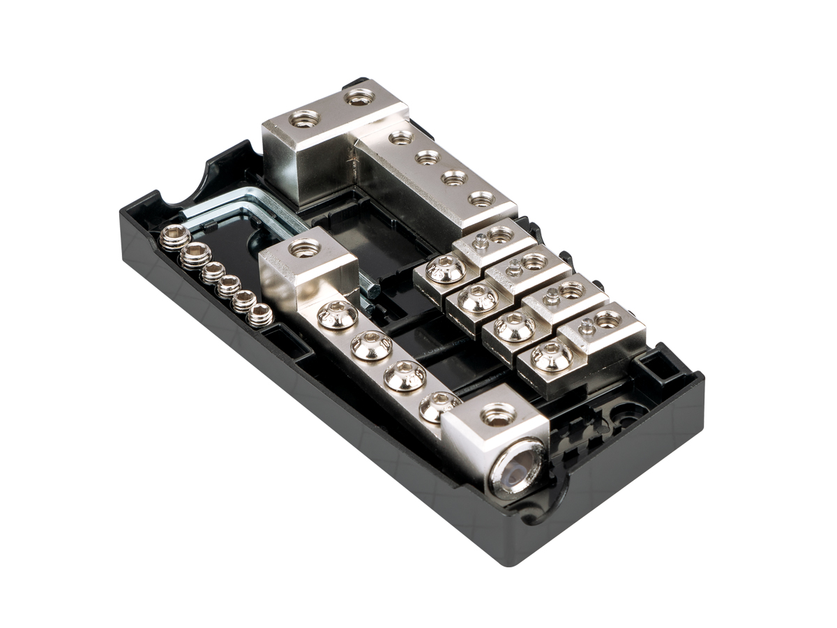 AurA | FHM-001N | Держатель предохранителя, 4 Ga, в комплекте с предохранителями 2х30, 2х60, 2х80 | 2