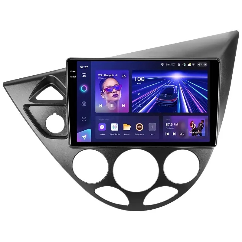 TEYES | Ford Focus 1 1998-2005  | Рамка 9 дюйм (кондиционер)  + комплект проводов| превью 2