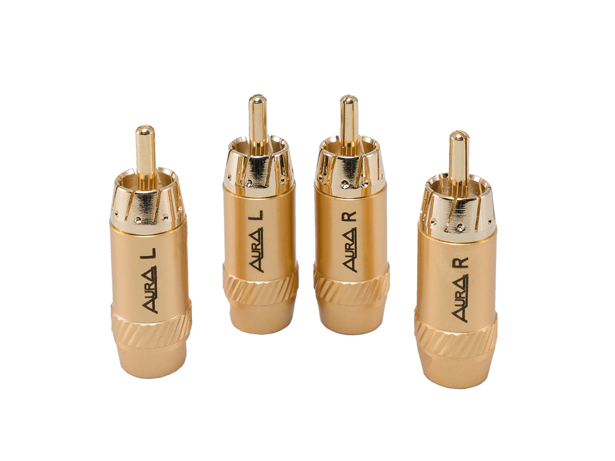 AurA | RCA-P617 | RCA - коннектор для кабеля до 6 мм, 4шт., блистер | превью 1