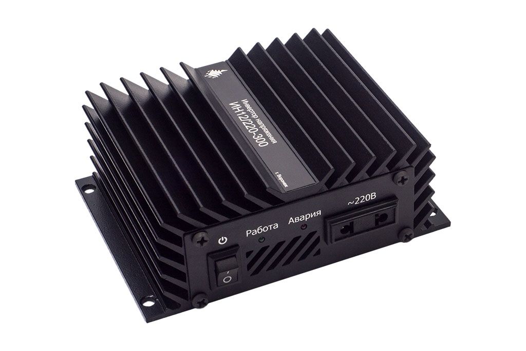 БАЗИС | ИН12/220-300 | Преобразователь напряжения, 12в на 220в, 300Вт (ЧЕСТНЫХ),активное охлаждение| превью 1