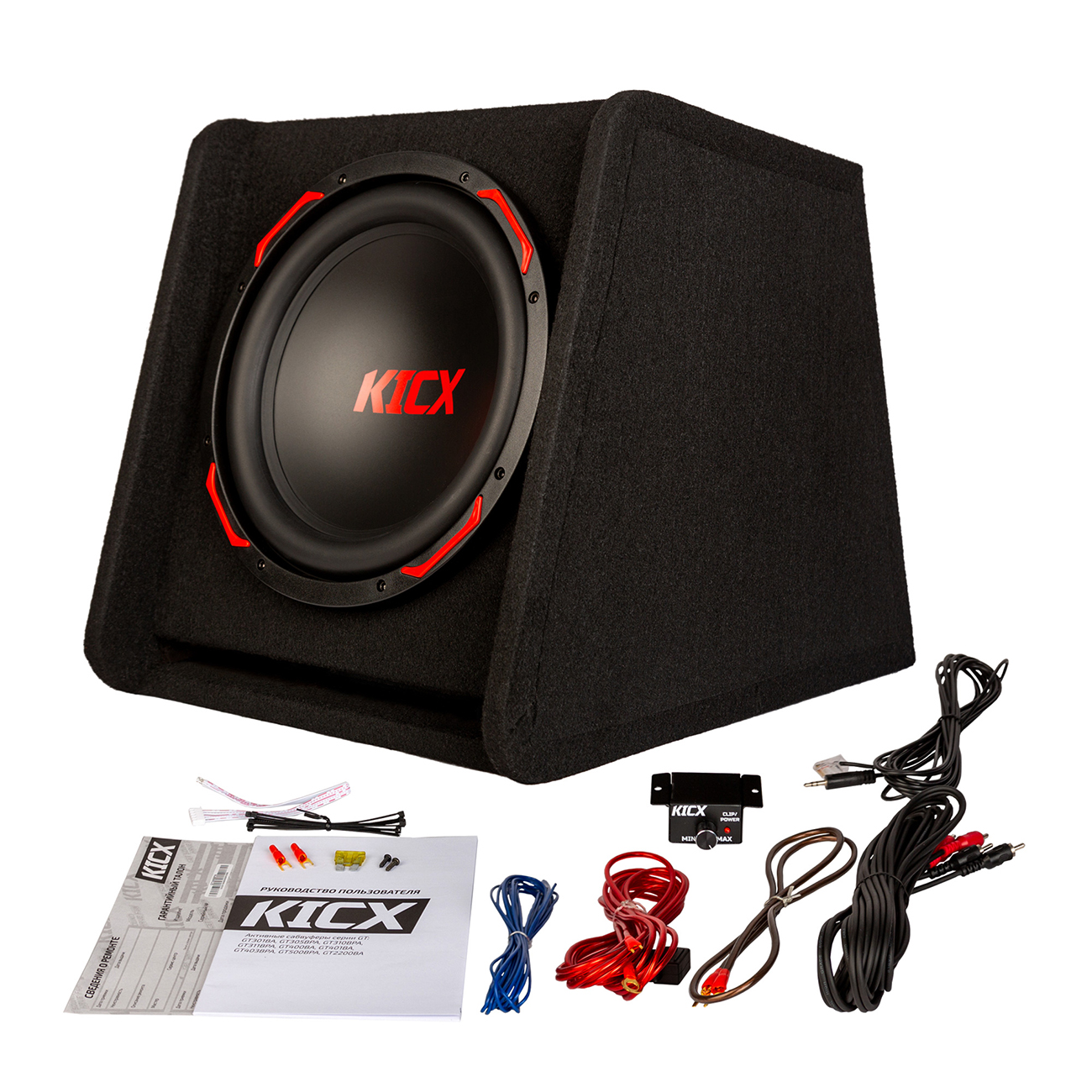 KICX | GT305BPA | 12" актив.корпус. ТРАПЕЦИЯ RMS 350Вт , MAX 975Вт | 6