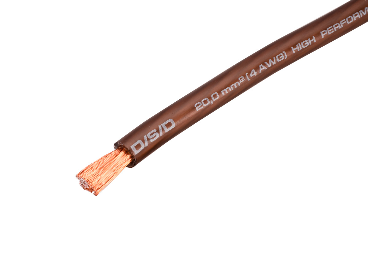 D/S/D | DPC-C04B | 4GA (20мм²), ОПТ КРАТНО БУХТАМ !!! (20м.), цена за 1 метр, черный бухта 20м | 1