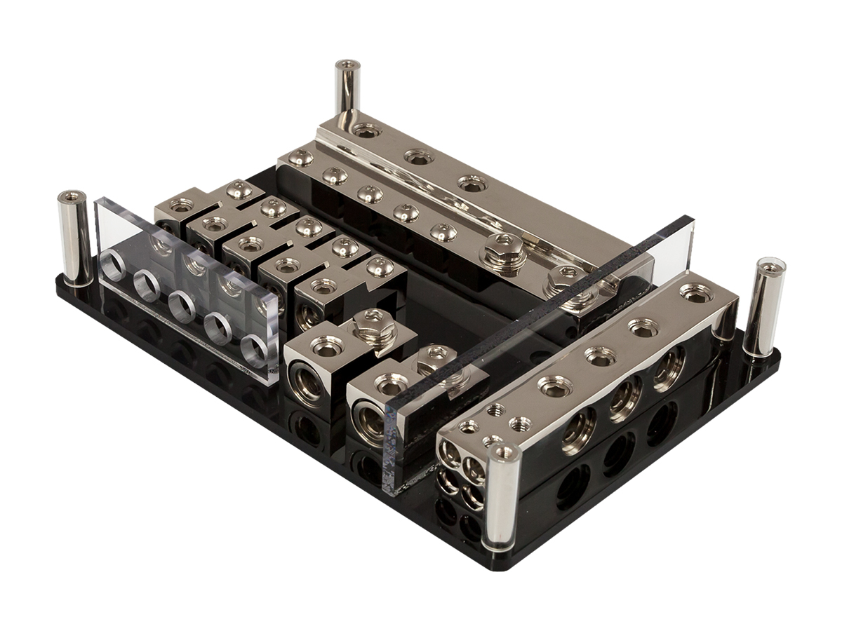 AurA | FHL-002N | Держатель-дистрибьютор, вход 3x4-0Ga, выход 5x8-4Ga (miniANL)+ 2x4-0Ga (ANL) | превью 3