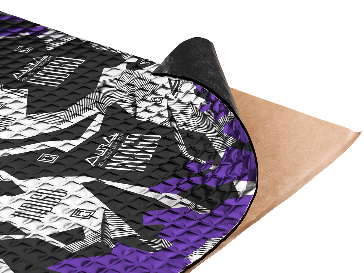 AurA | VDM INDIGO-A3 | Фольгированный вибродемпфер, толщина 3мм., упак. 5 л. | 1