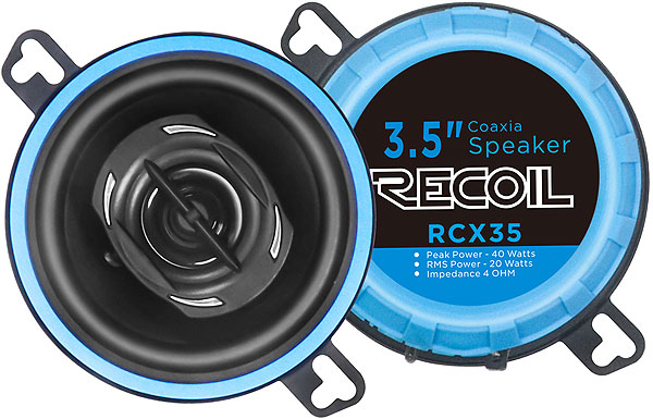 Recoil | RCX35 | 2-х пол. коакс., 3.5", 3.2 Ом, 175-20000 Гц, RMS/Peak - 40W/80W | 1