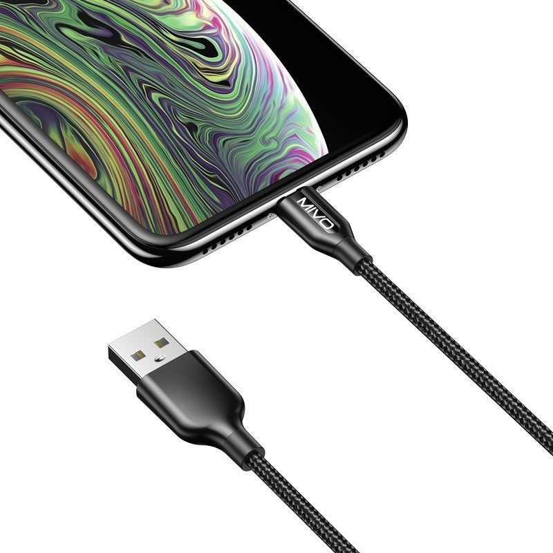 Mivo | MX-44L | Кабель Lighting Mivo - USB 2.4 А  1 м  | превью 2