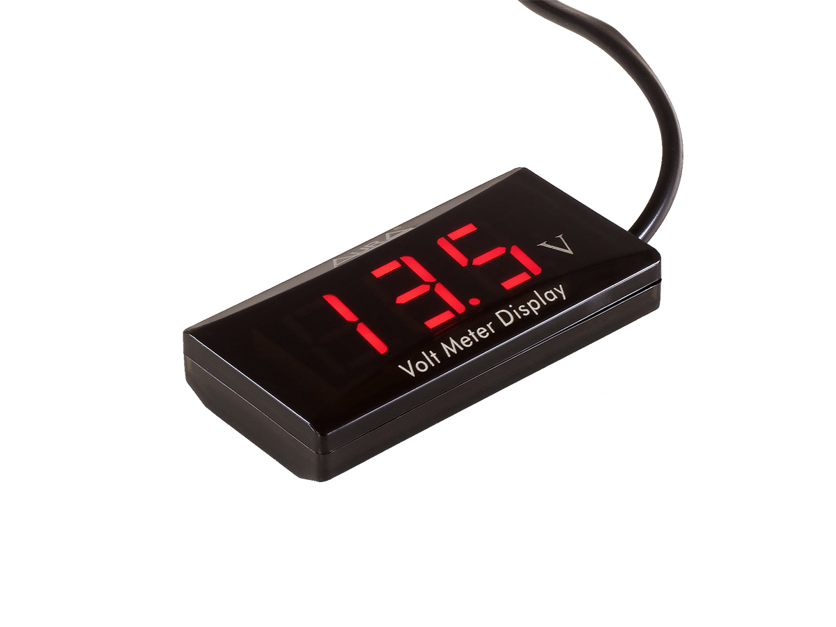 AurA | ZWE-V27R | Вольтметр цифровой, 9-18V, 3 сегмента, красный | превью 1