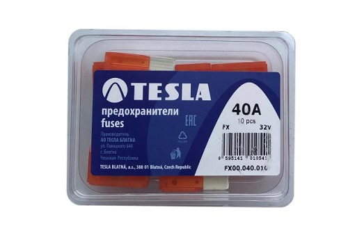 TESLA | FX40A.10 | предохранители плоские MAXI 40A , 10 шт/уп. | превью 2
