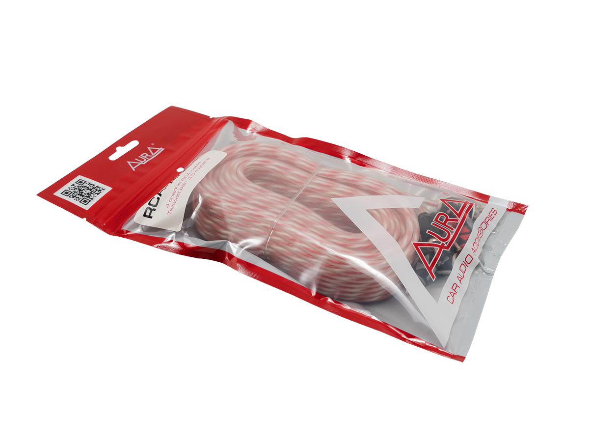 AurA | RCA-AN54 MkII  | RCA-кабель 5 метра, 4 канала, угловые коннекторы, витая пара | превью 2