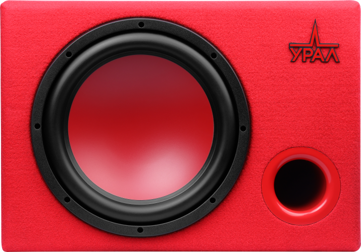 Ural | УРАЛ АС-У12А КРАСНЫЙ | 12" (30 cm), 300/900w, 93 db, 20-250 Hz, ДУ | превью 1