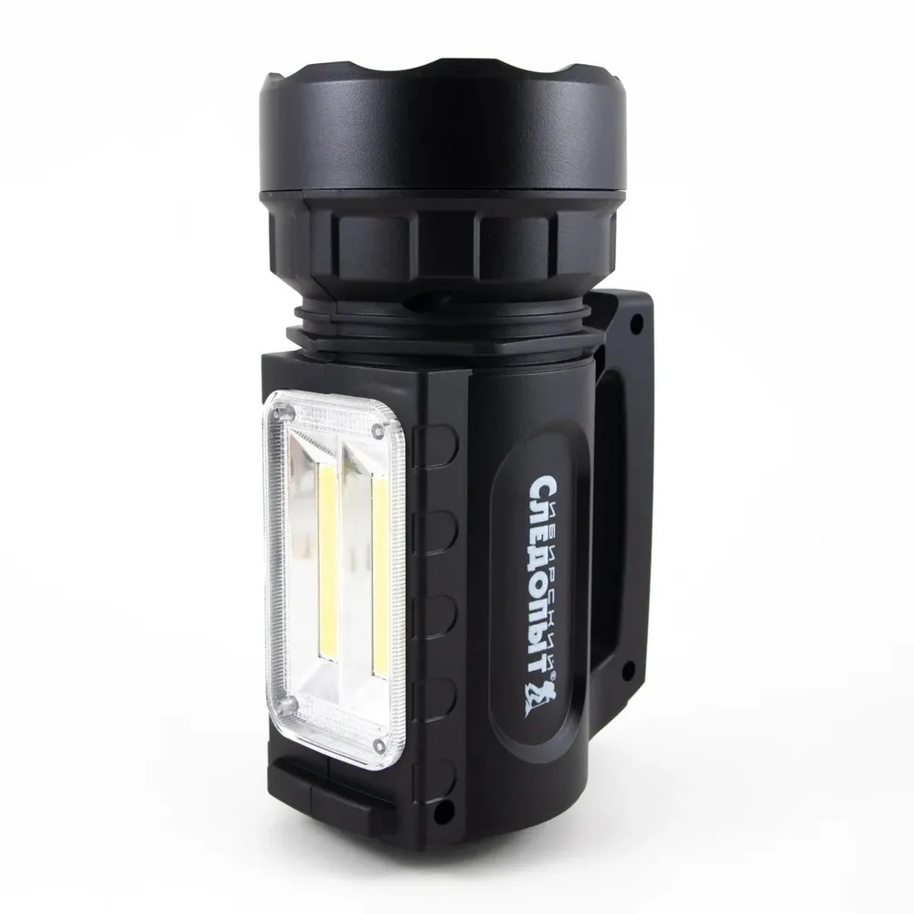 СИБИРСКИЙ СЛЕДОПЫТ| АТОН | ФАРА, 1 Led+2 Cob,питание-аккум. 220В.USB | превью 2