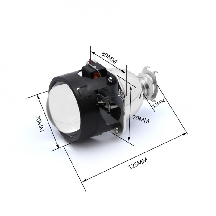 SVS | 0418888007 | Линза Биксенон M-H1 | 2.5" под лампу Н1 цена за ПАРУ  | превью 3