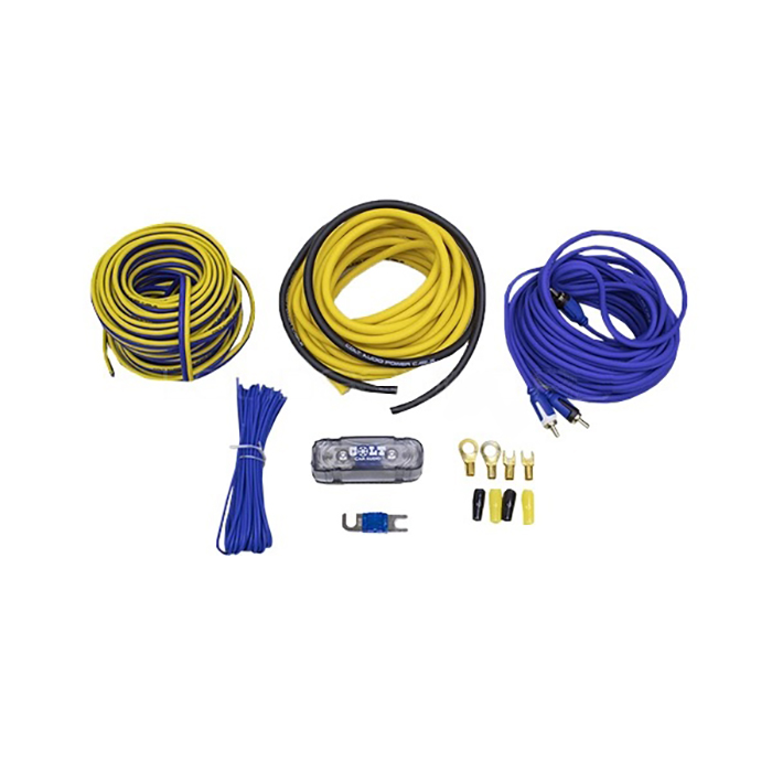 COLT | KIT82 | Набор проводов для 2-х канального усилителя (8 GA) гибкий силикон, омедненный алюм | 2