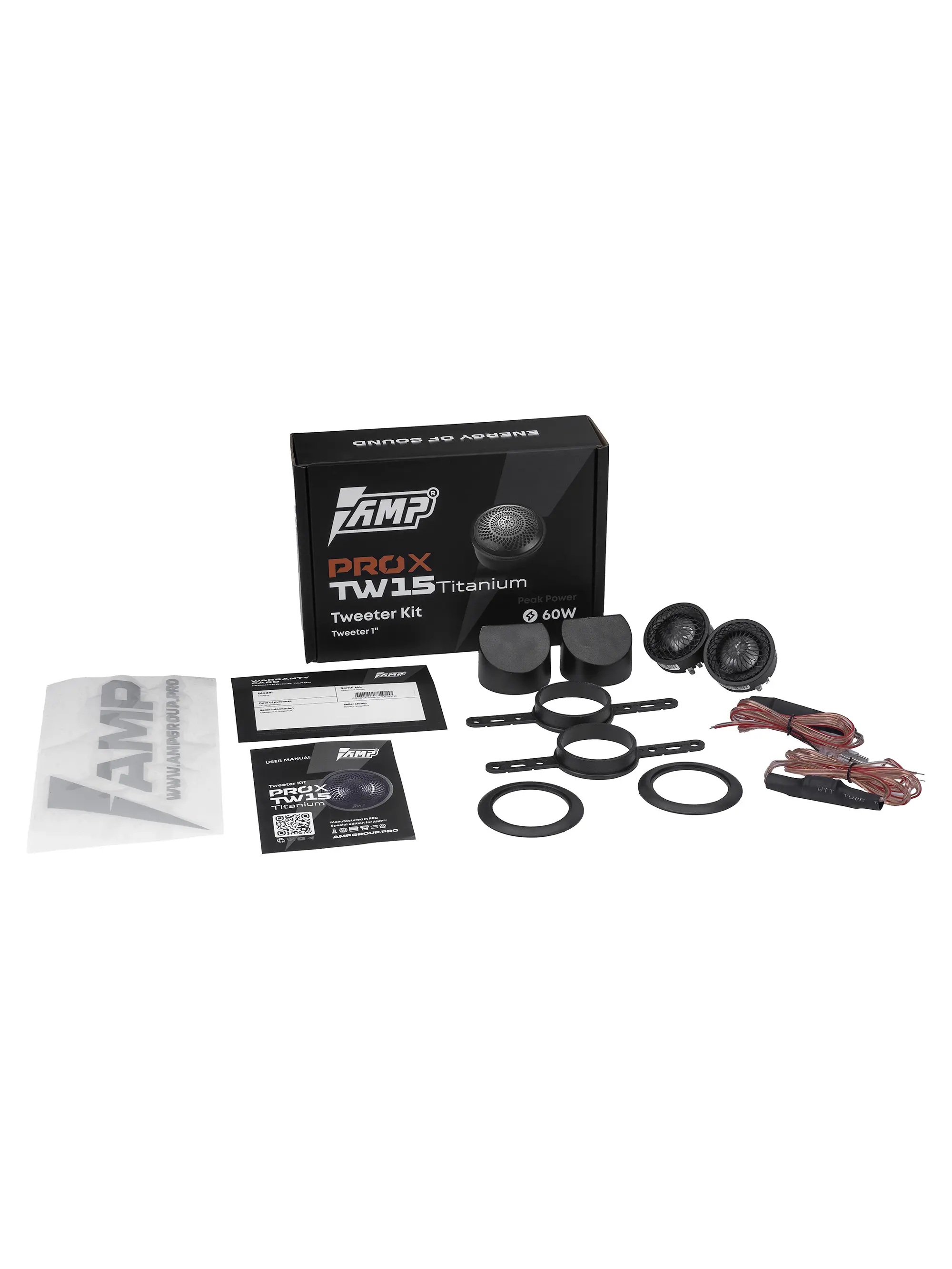 AMP | PRO X TW15 Titanium | 43.5м ТВИТЕР ТИТАН с конденсатором 25Вт/50Вт ПАРА | 9