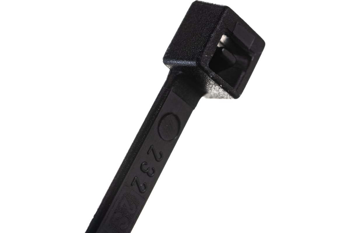 Стяжка кабельная | Sapi Selco SEL.3.211R | Стяжка кабельная 3.5x200мм,Черная. Италия  (100шт) | превью 2