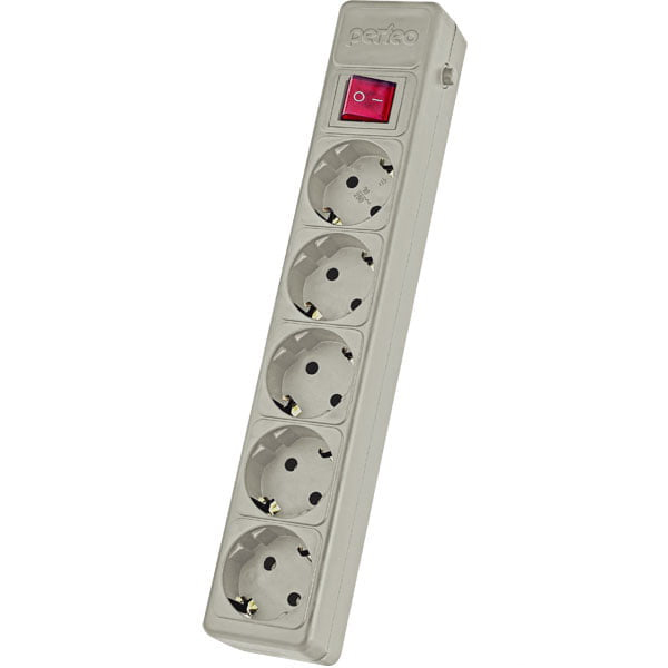Perfeo | PF_2920| Сетевой фильтр Perfeo 5 POWER / 1.8m / 5 розеток / серый| превью 2