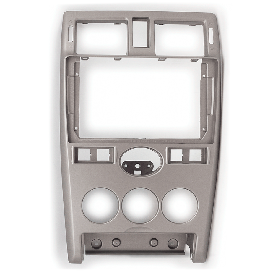 CARAV | 22-1105 | рамка 9" Priora 2007-2014 часы снизу Серебро | превью 1