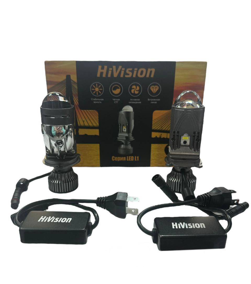 HiVision | L1 Lens H4 | 6000K , 12V комплект 2 шт. | 3
