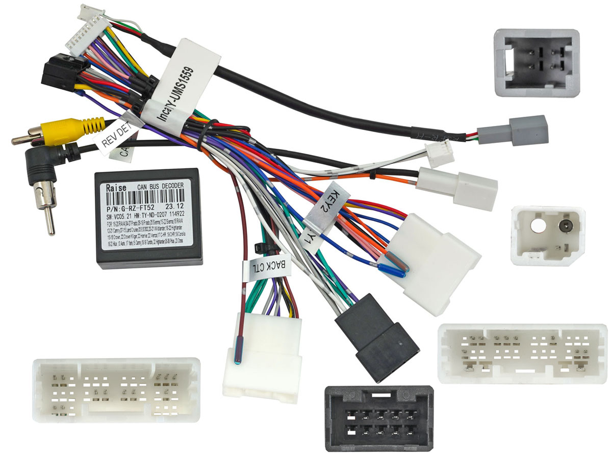 Incar | TY-UMS1559 | переходник TOYOTA (тип7) RAV4 2023+, Avalon 2022+ внутр. рынок Китая  (CAN) | превью 2