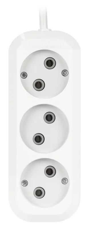 Удлиннитель | Smartbuy | Удлиннитель Smartbuy, 3 гнезда 2 метра 10А/2,2кВт без заземления ПВС 2х1,0| превью 2