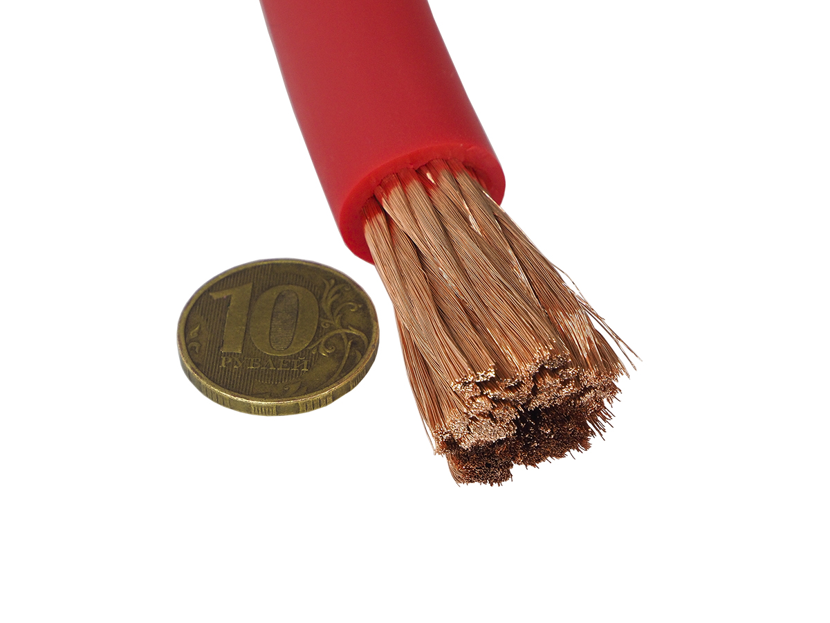 AurA | PCC-585R | 000 GA (85мм²) бескислородная медь (OFC), цена за 1 метр, красный, бухта 10м | превью 2