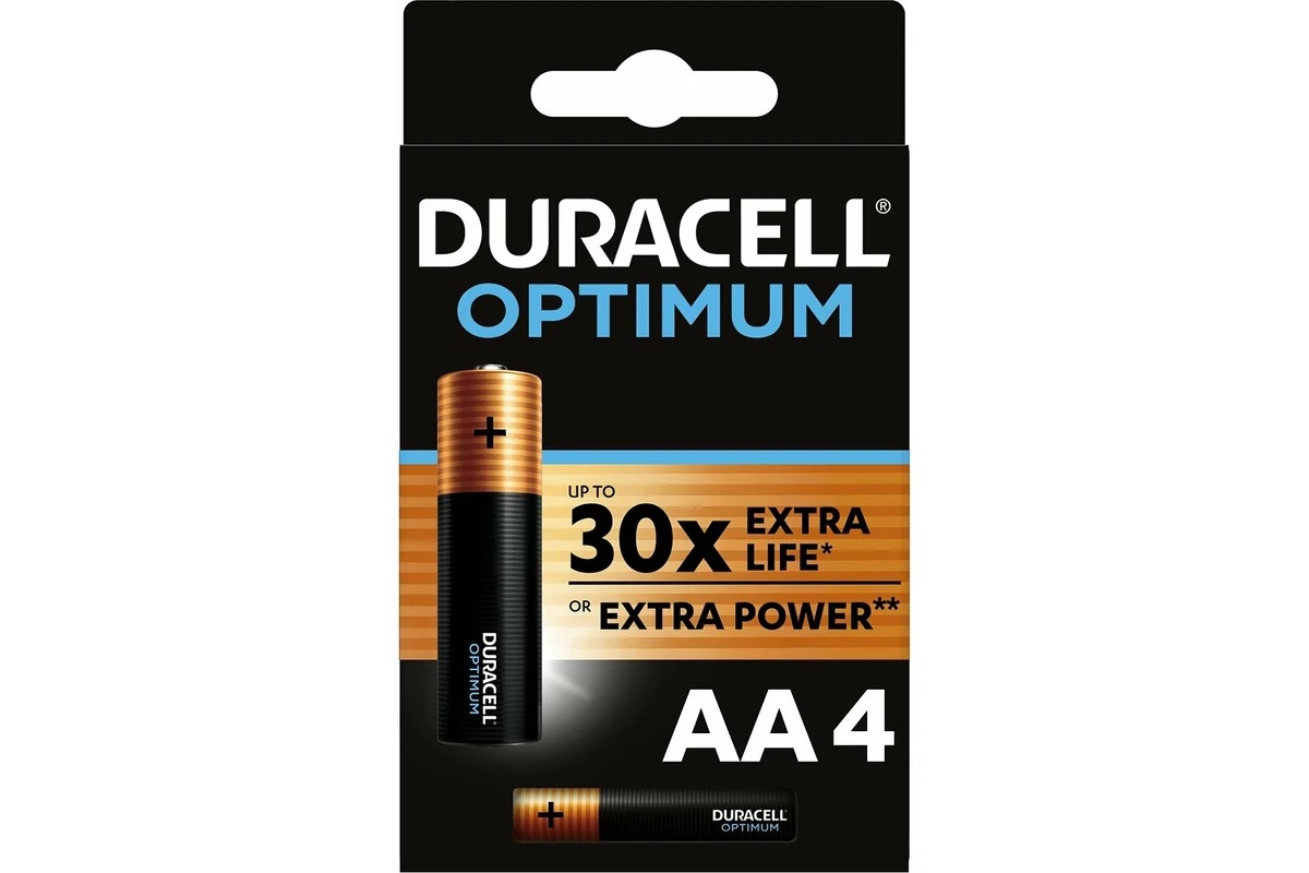 Duracell | АА LR6-4BL | Батарейка Duracell ULTRA POWER (OPTIMUM) 4 шт.  ЦЕНА за 4шт. | 1