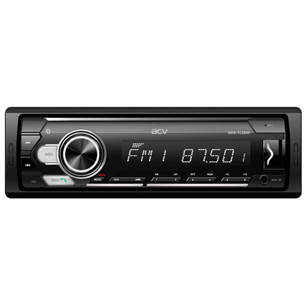ACV | AVS-912BW | 1din/белая/FM/MP3/USB/BT/SD/FM/4*50/Bluetooth | превью 1
