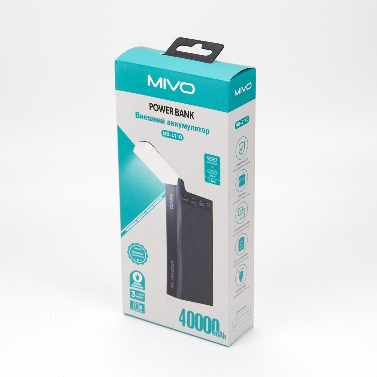 Mivo | MB-411Q | Power Bank   для зарядки   телефонов, смартфонов, | превью 3