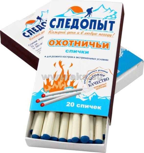 СЛЕДОПЫТ | HTA-M02 | Спички охотничьи 20  штук| 1