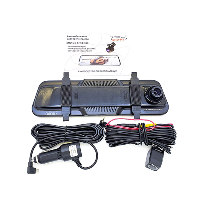 Sho-Me | SFHD-590 | зеркало,+ камера зад вида/Дисп 2 дм/140°/ 1920*1080P@30 к/сек | превью 2