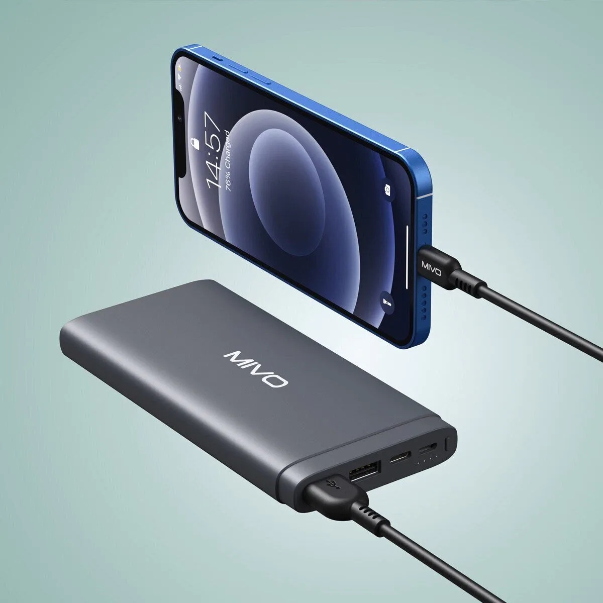 Mivo | MX-24L | Кабель Lighting Mivo - USB 2.4 А  1 м  | превью 2