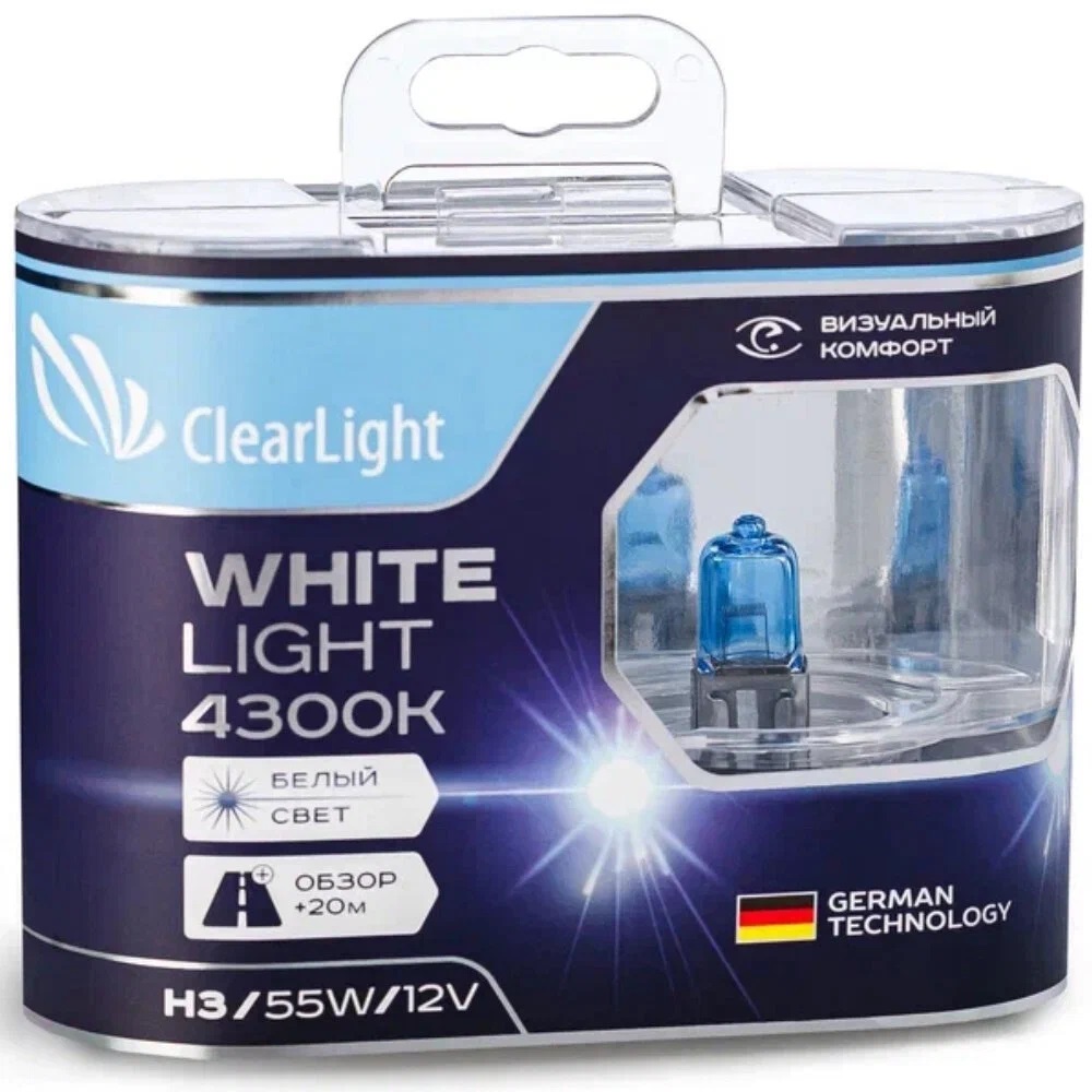 ClearLight | WhiteLight H3 | 12V-55W Блистер 2 штуки | превью 1