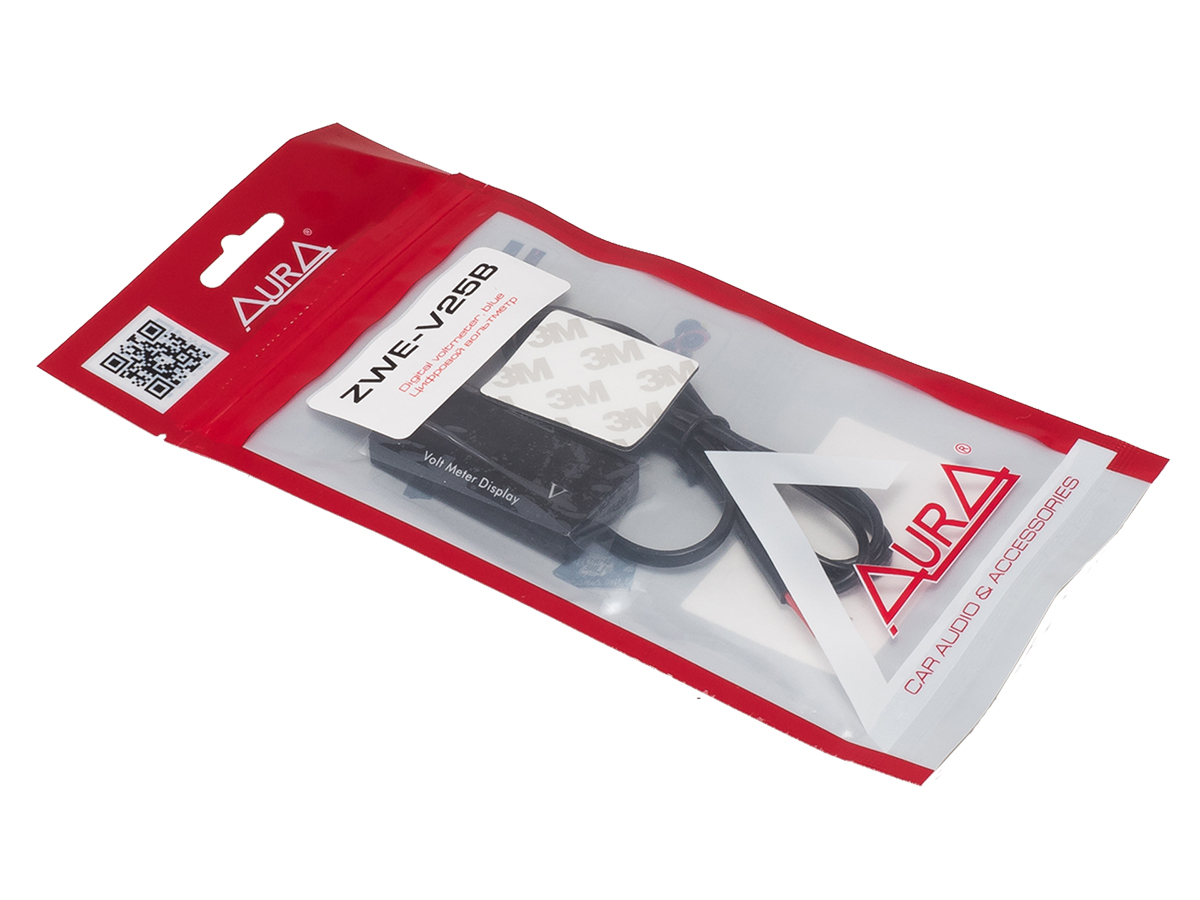 AurA | ZWE-V25B | Вольтметр цифровой, 9-18V, 3 сегмента, синий | превью 2