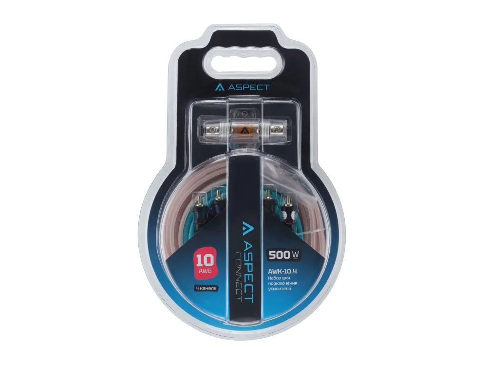 Aspect | AWK-10.4 | комплект проводов для 4-кан. усилителя / 10AWG/4RCA-4RCA | 1