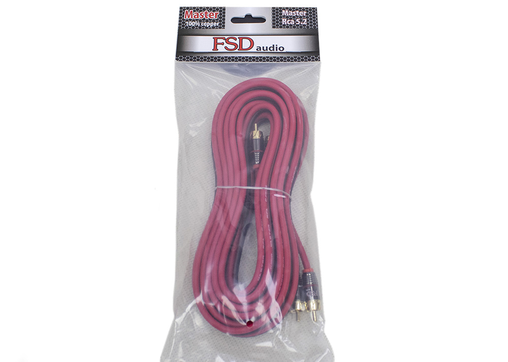 FSD audio | Master  RCA  PRO - 5.2 | RCA 5м 2-х канальный межблочный кабель, лужена медь, | превью 3
