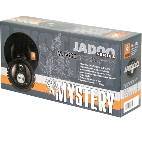 Mystery | MJ 630 | 16см. коакс. 3-х полосн. 180/60 - max/nom | 5