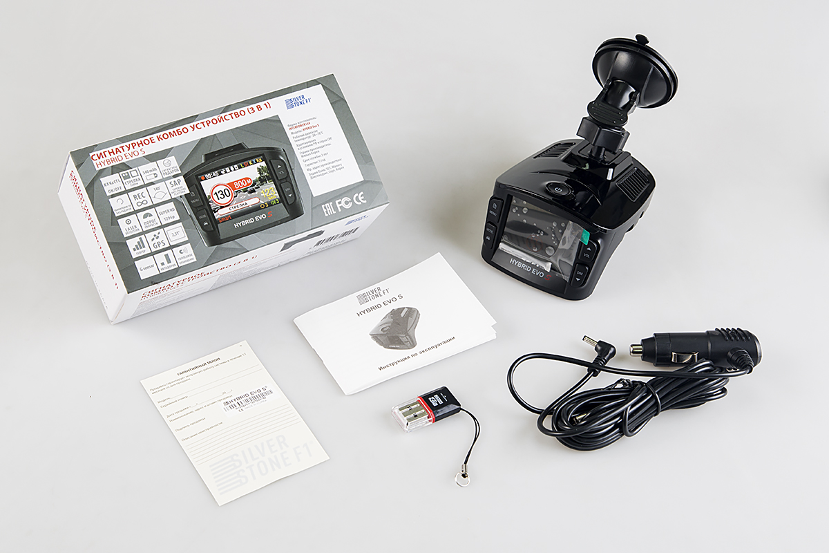 Silverstone F1 | HYBRID EVO S | Signatura /GPS-база камер, FullHD 2.3" дисп.| 5