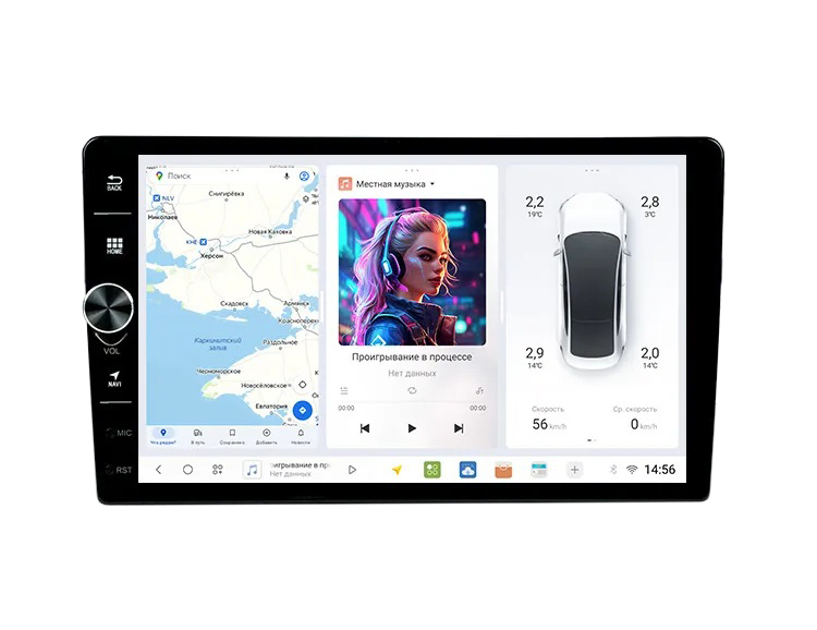 DUDU | Dudu3 9D 9" 4-64 | Android 12, 4G. дисплей 9 " Wi-Fi, USB, BT,| превью 1