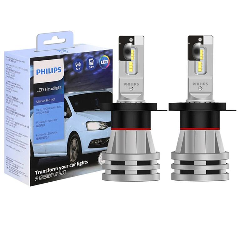 PHILIPS | ULTINON Pro 3101 | H4, 6000K ,12-24 V, комплект 2 шт. | 1