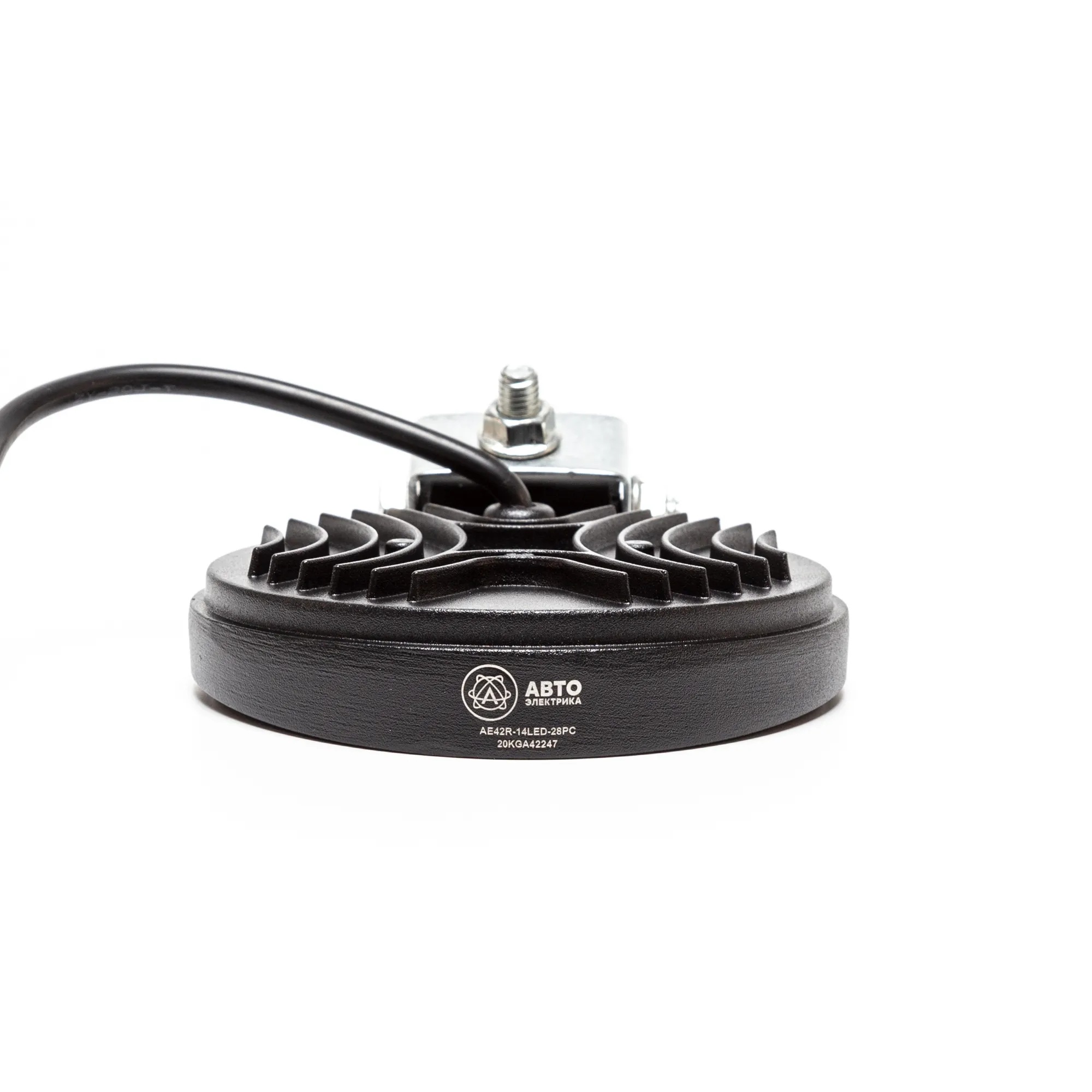 Автоэлектрика| AE42R-14LED-28PC|Фара светодиодная,круглая,SLIM ,115*28*142,,42Вт,10-30V,1шт | превью 3