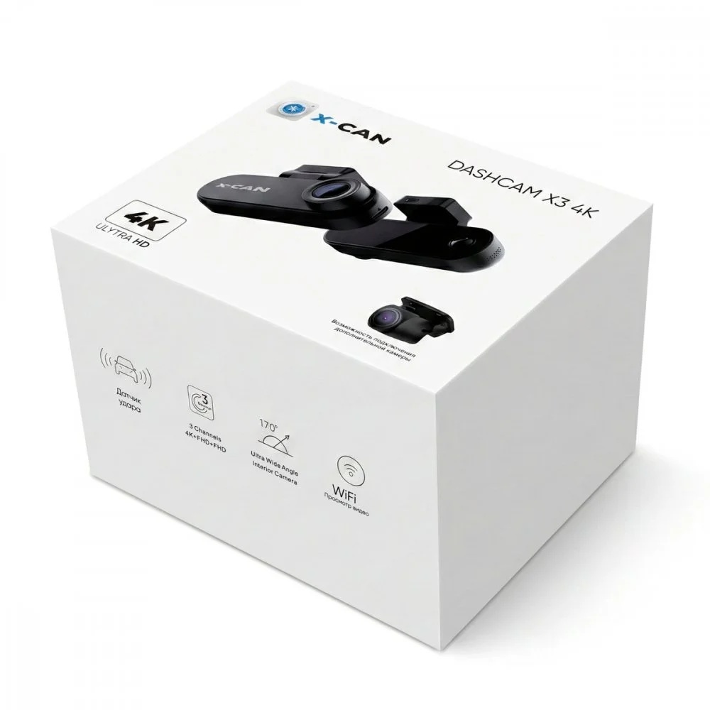 X-CAN | DashCam Tech X3 4K  | превью 2