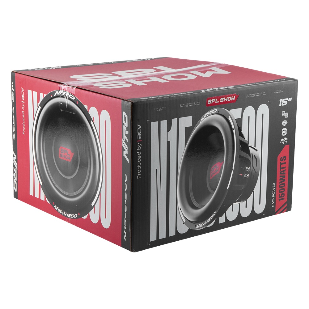 ACV | SPL SHOW NITRO N15-S1500 | Сабвуфер 15'/RMS=1500W/2+2Om  | 6