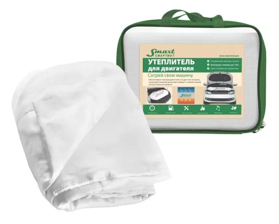 SmartMat | №2 (63x132см) | Утеплитель автомобильный ОГНЕСТОЙКИЙ для двигателя  №2 || 1