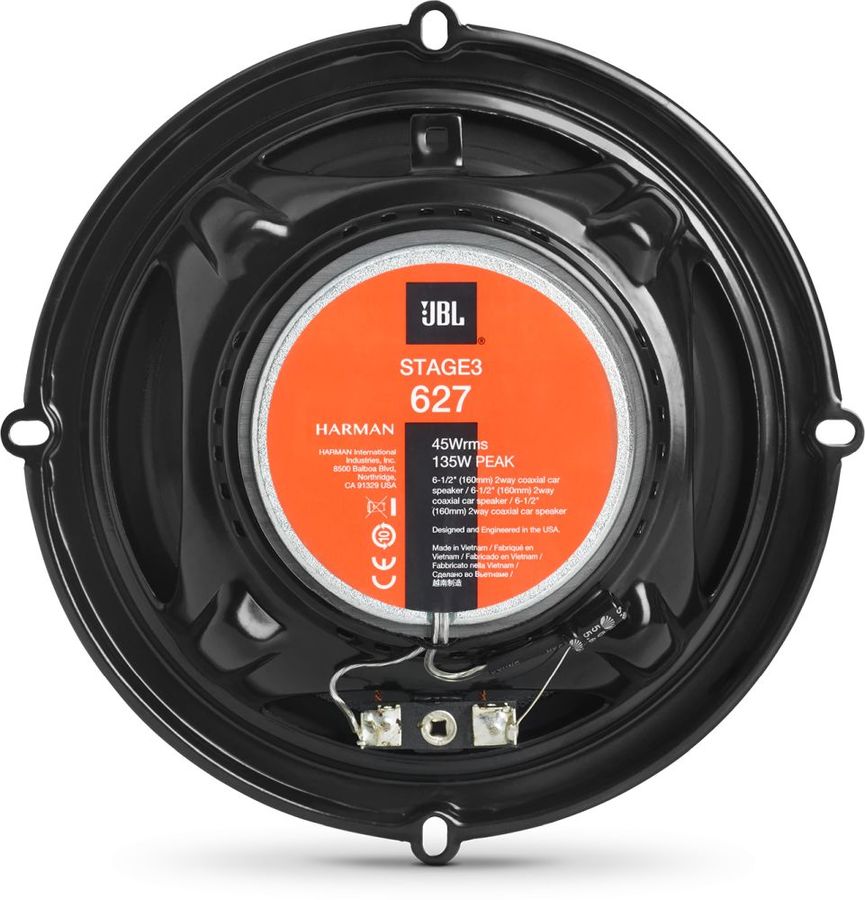 JBL | STAGE3 627 | 6" (16cm), 2-х полосная, коаксиальная, с Сеткой, Глубина 48,5 мм | 5